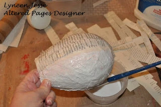 plaster cloth balloon craft project vintage style